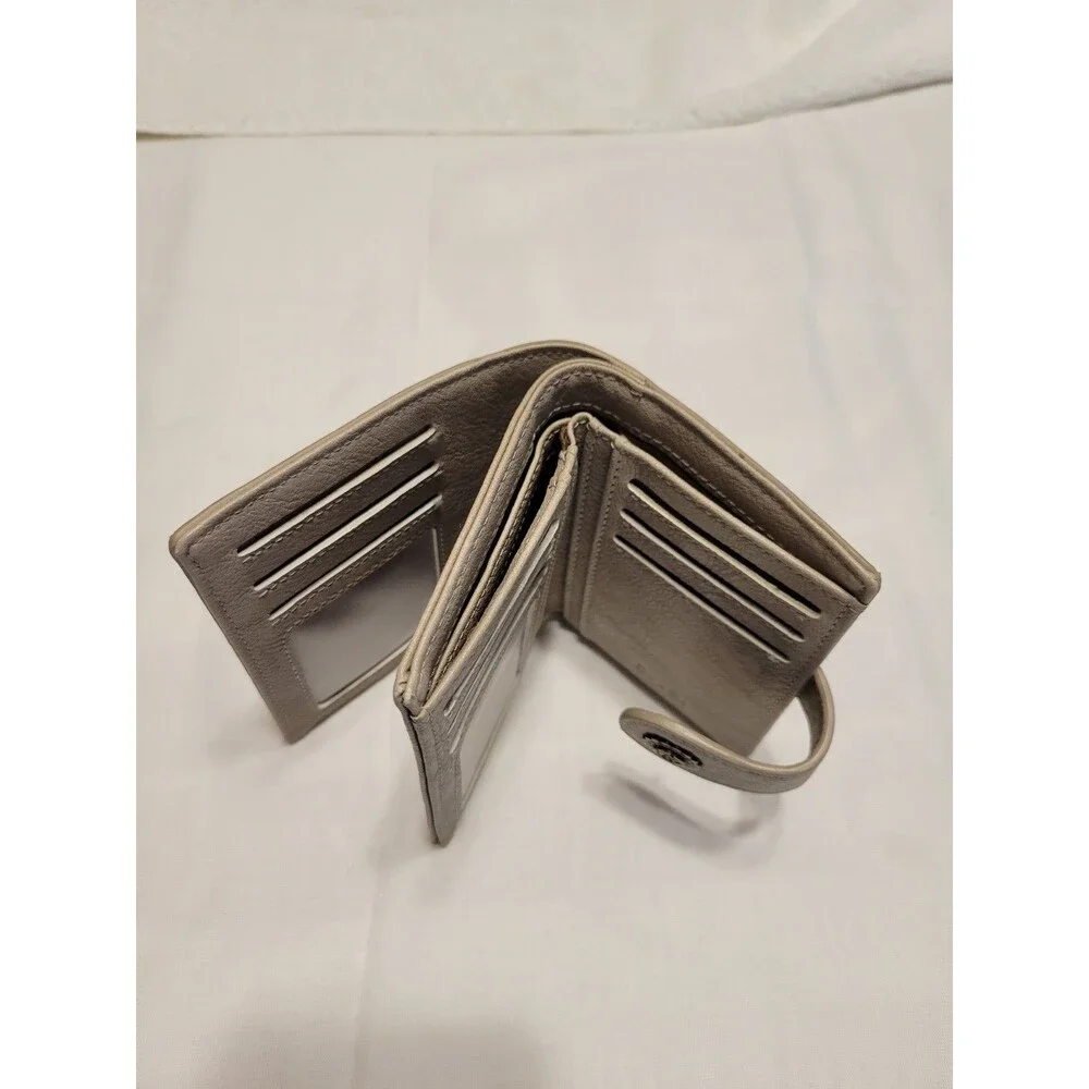 CLUCI Women's Leather Multi Card Wallet Credit Card Holder Small Zipper Pocket